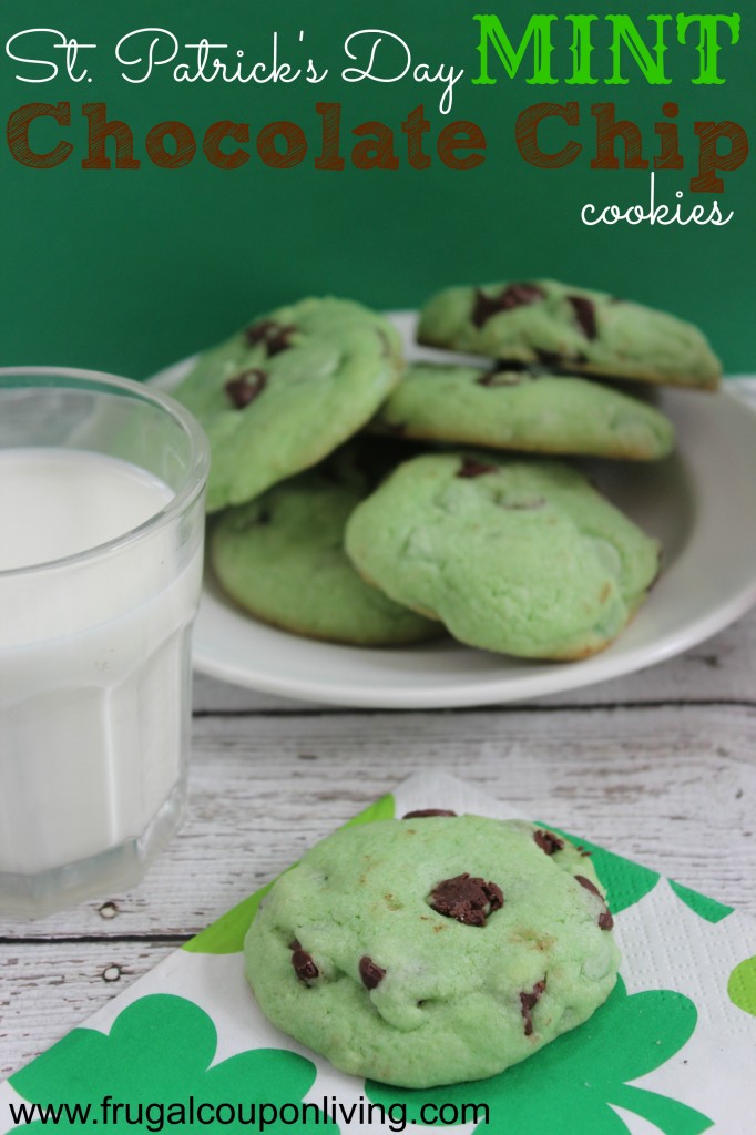 St. Patrick's Day Mint Chocolate Chip Cookies Recipe