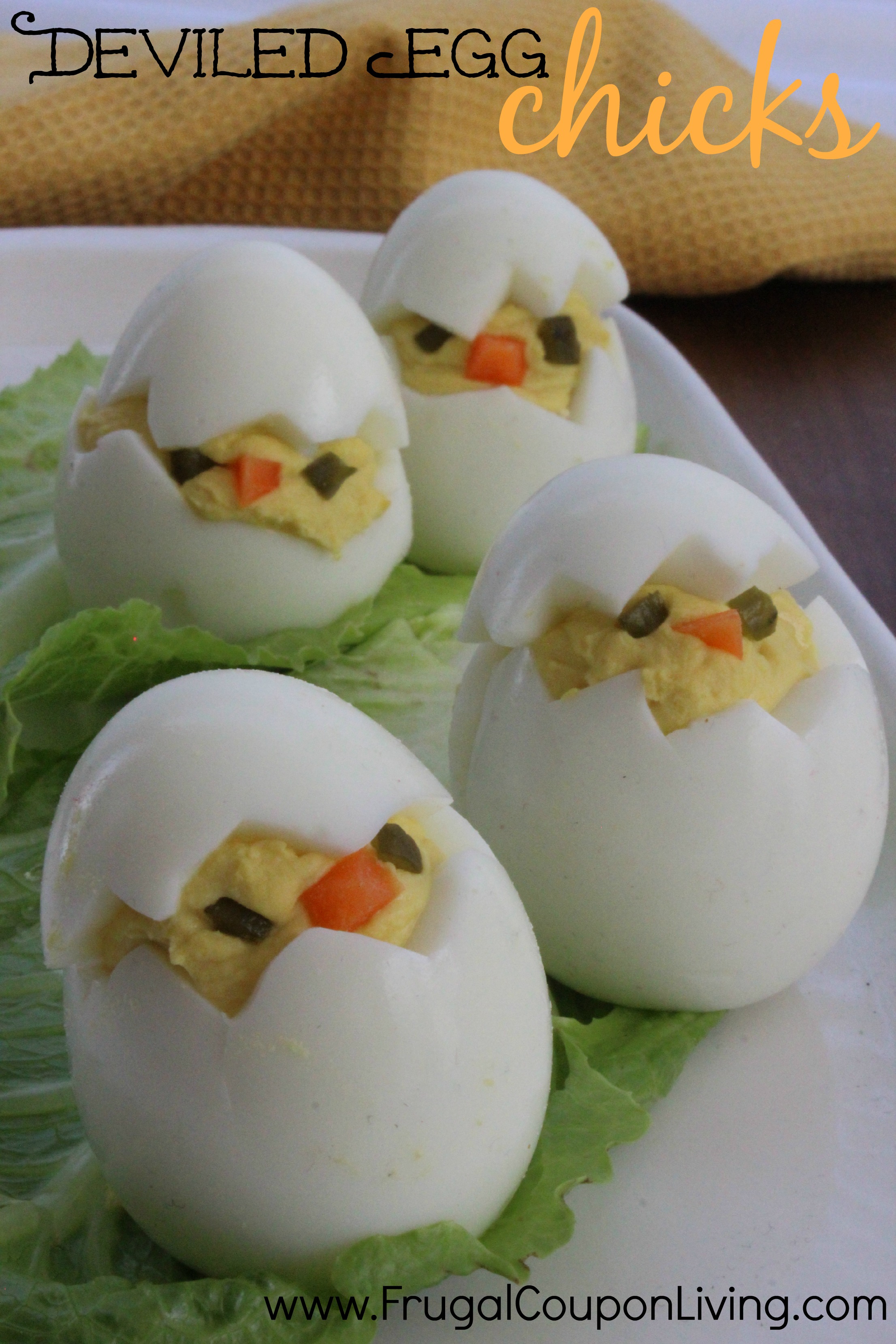 Easter Deviled Egg Chicks Recipe - Twist on the Norm