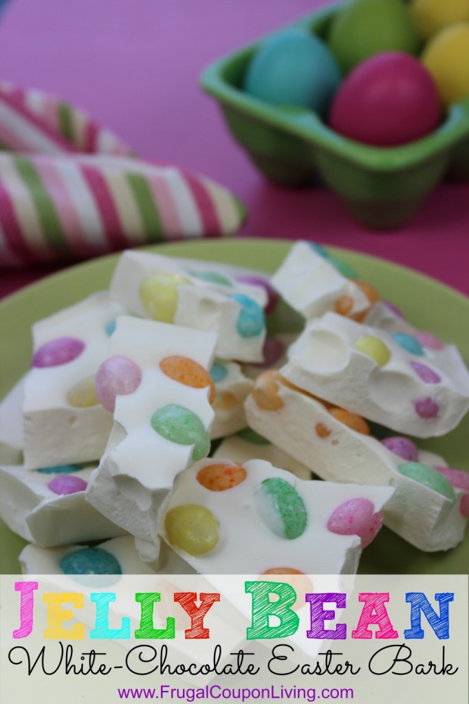 Two Ingredient Jelly Bean Bark Easter Recipe