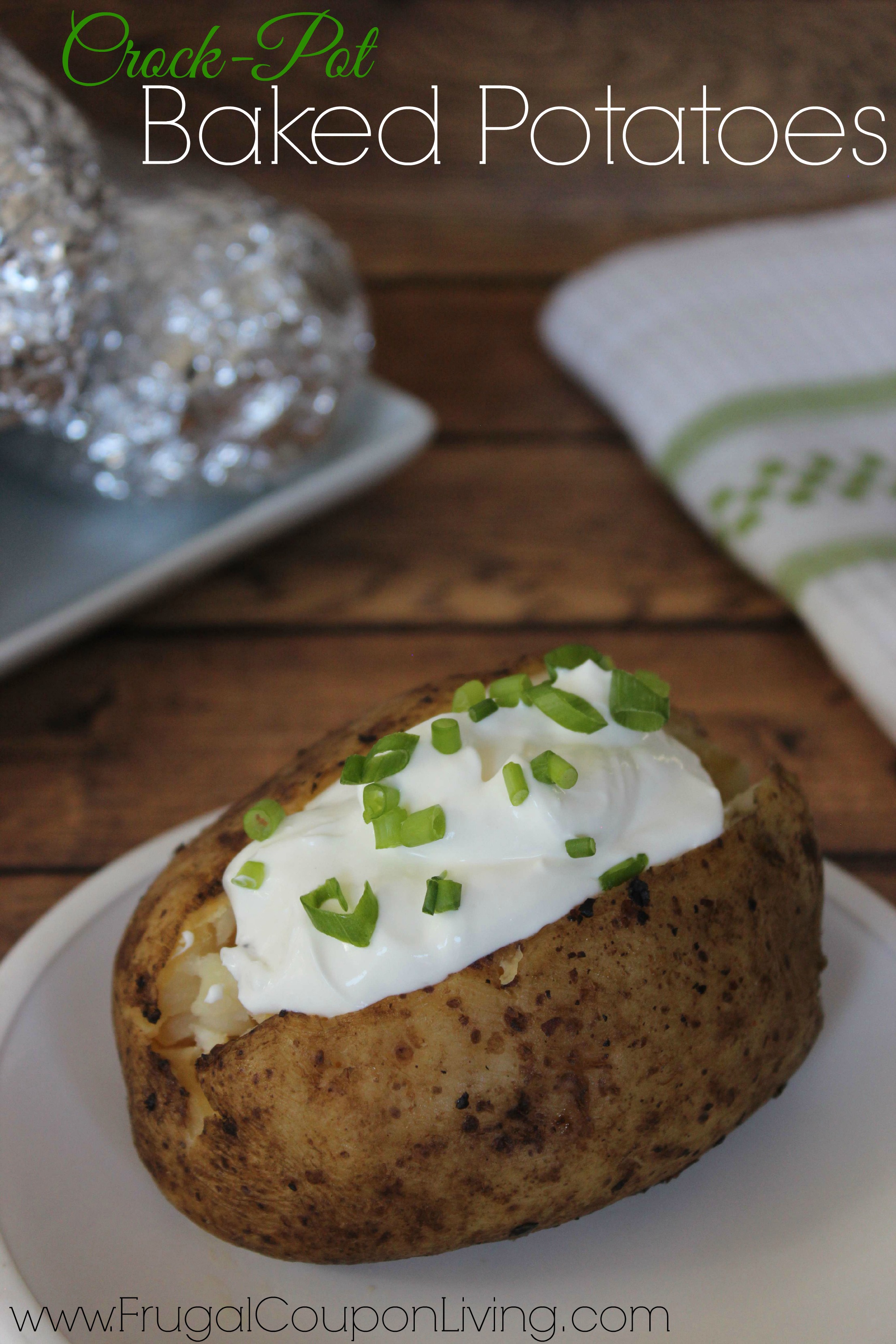 Crock-Pot Baked Potatoes | Easy Slow Cooker Recipe