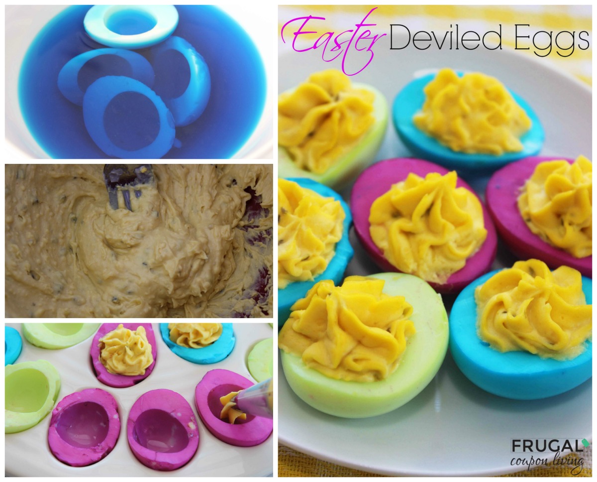 Easter Neon Deviled Eggs Easy Colored Egg Tutorial