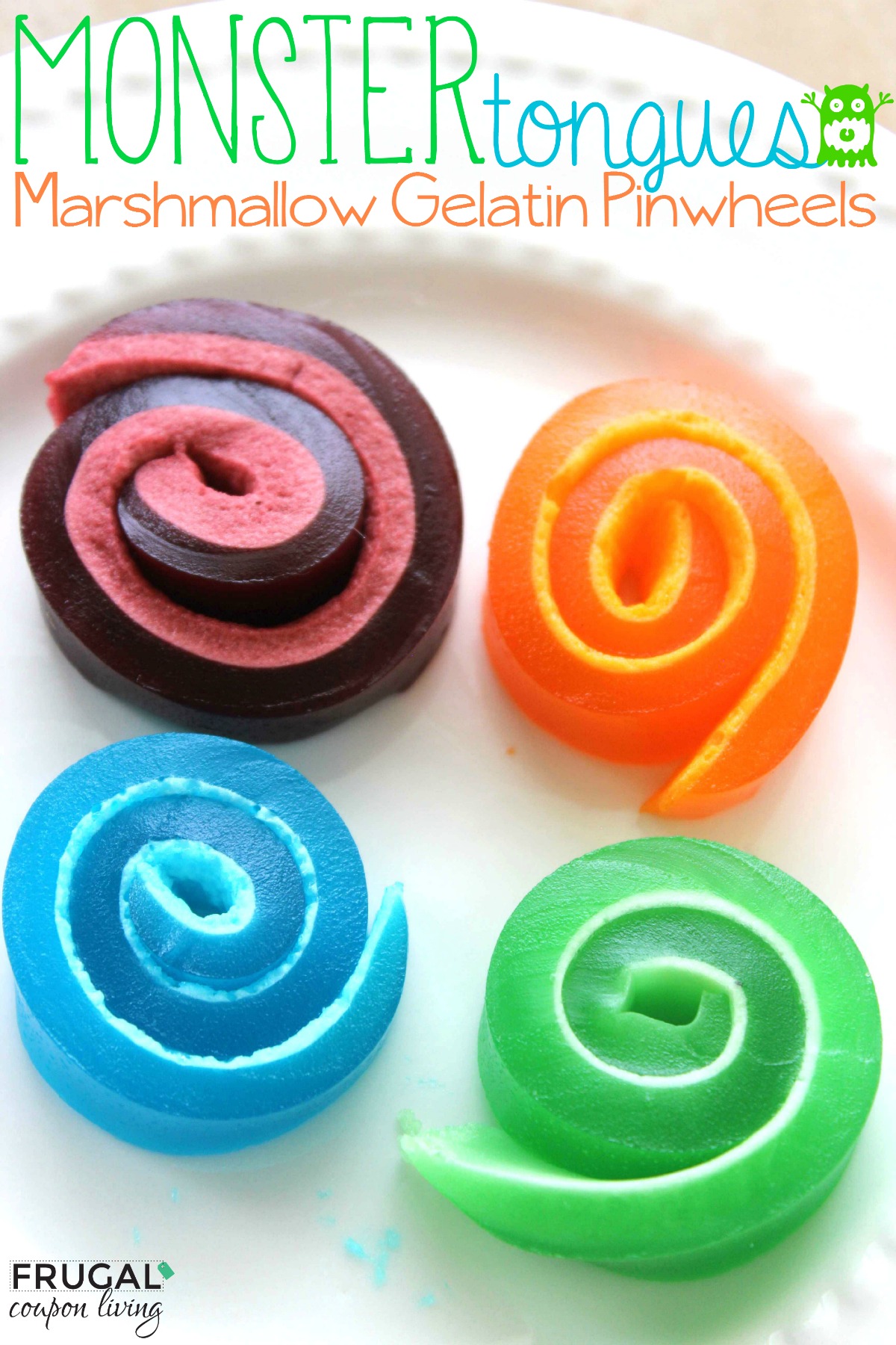 Easy Marshmallow JELLO Pinwheels Recipe