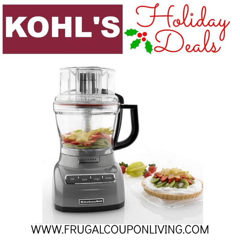 Kohls Holiday Deals Kitchenaid Food Processor Frugal Coupon Living 