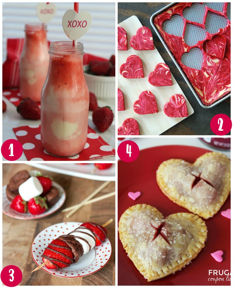 28 Days of Kid's Valentine's Day Food Crafts
 Food Valentines
