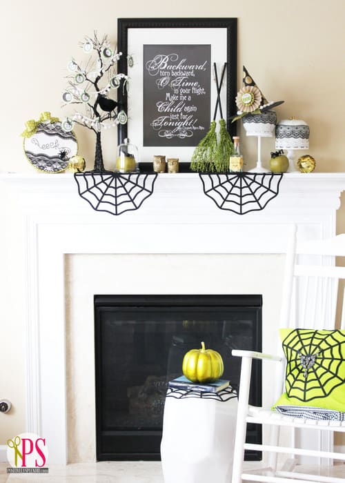 13 Fang-Tastic Halloween Mantel Projects| Halloween Mantel, Mantel Projects, Halloween Decor, How to Decorate for Halloween, Holiday Decor, Halloween Decor DIY, Decorating Your Mantelpieces, Popular Pin 