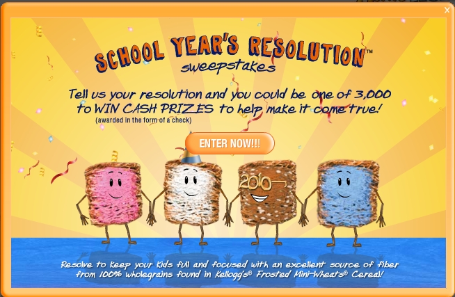 frosted mini wheats sweeps