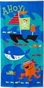 pirate beach towel