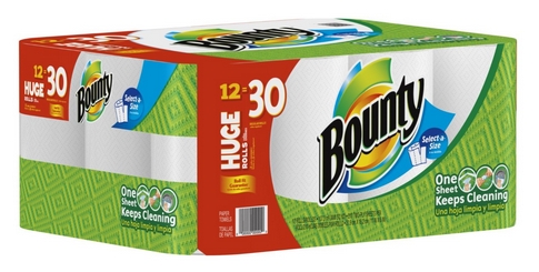 bounty paper towels 30 rolls