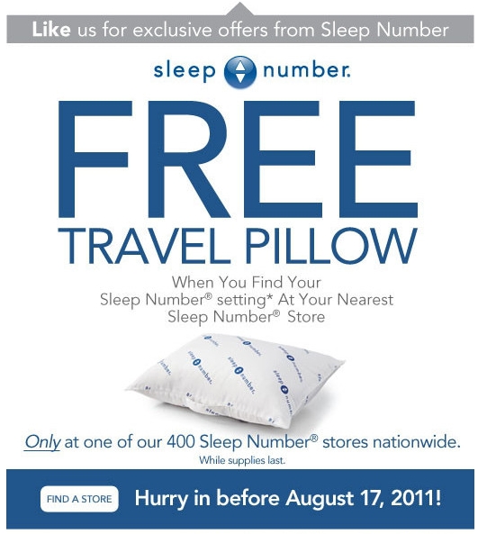FREE Sleep Number Pillow on Facebook with Finding your ...