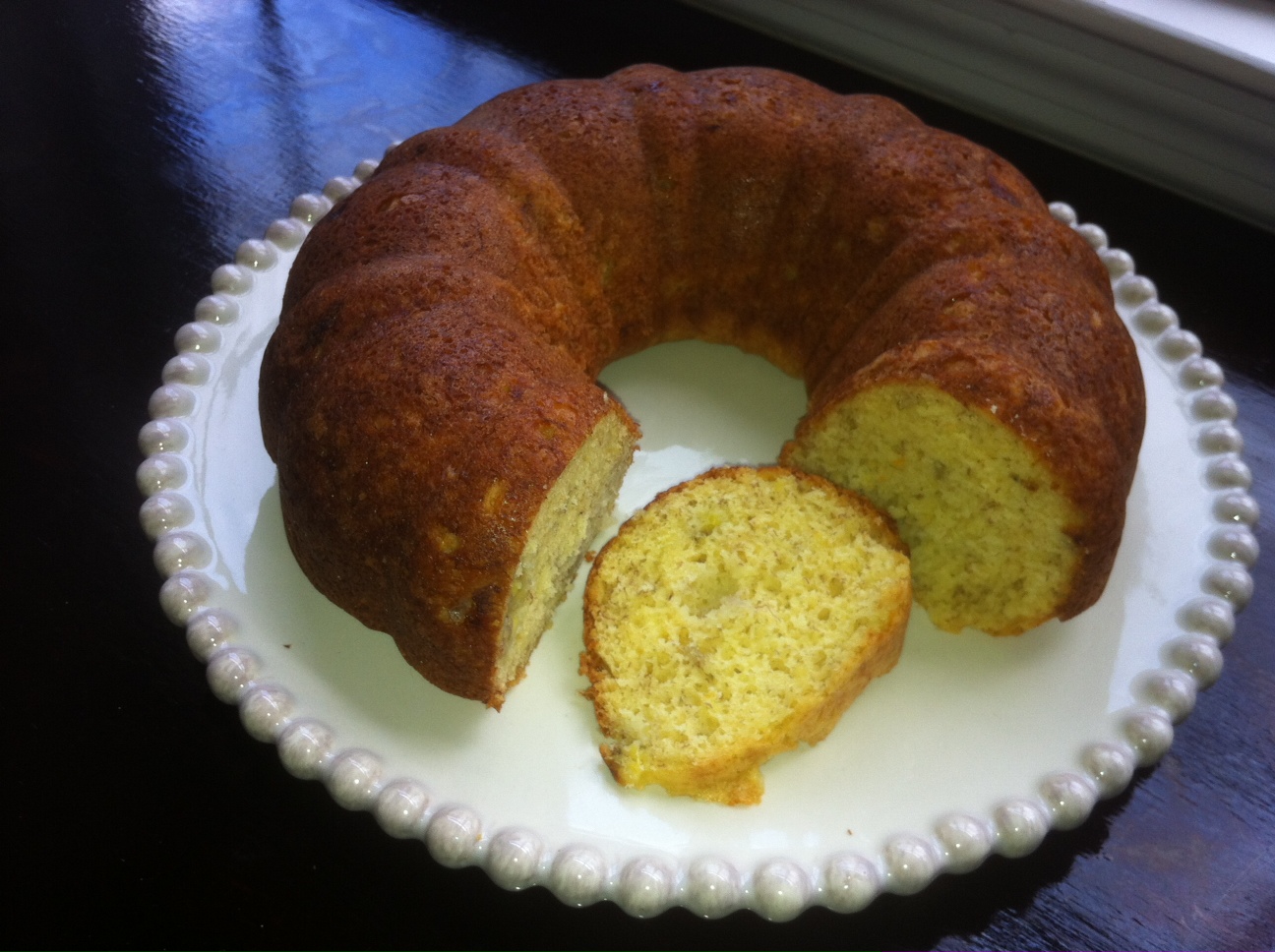 Yellow Cake Mix Banana Bread with Coconut Oil