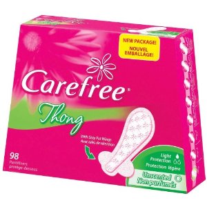 carefree thong pantiliners