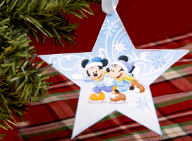 mickey and minnie ornament