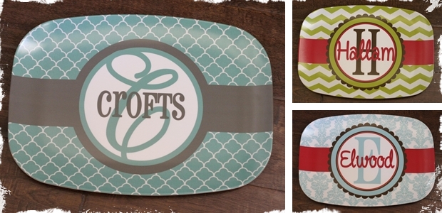 personalized serving platters