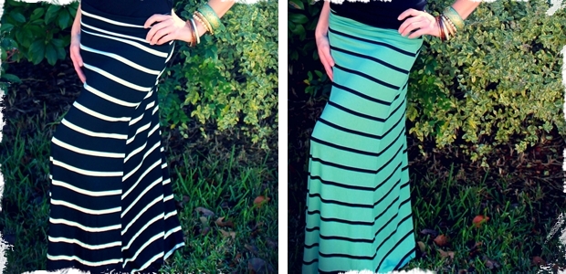 very jane striped skirt