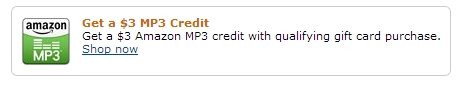 amazon mp3 giftcard credit