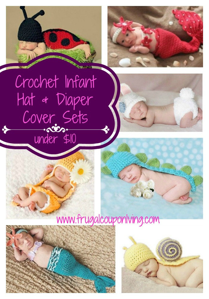 Crochet-Infant-Hat-and-diaper-cover-sets-frugal-coupon-living