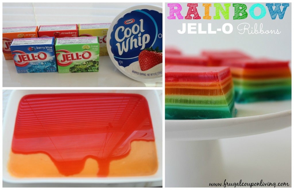 rainbow-jell-o-ribbons-squares-recipe-collage-frugal-coupon-living