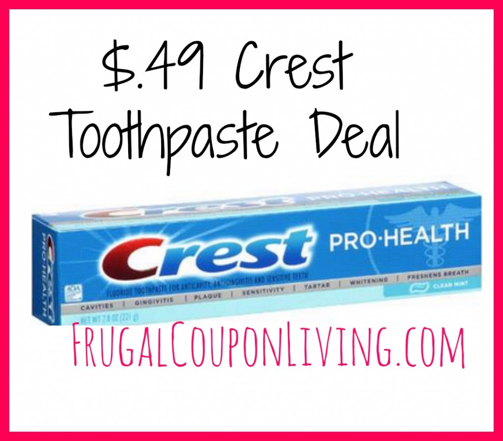 Crest Toothpaste Deal