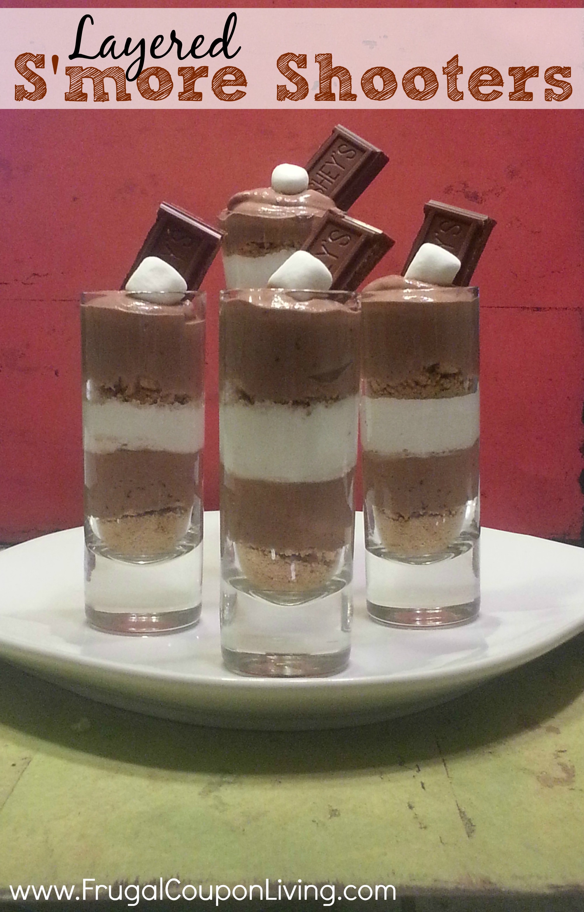 Layered S’more Shooters Dessert Recipe