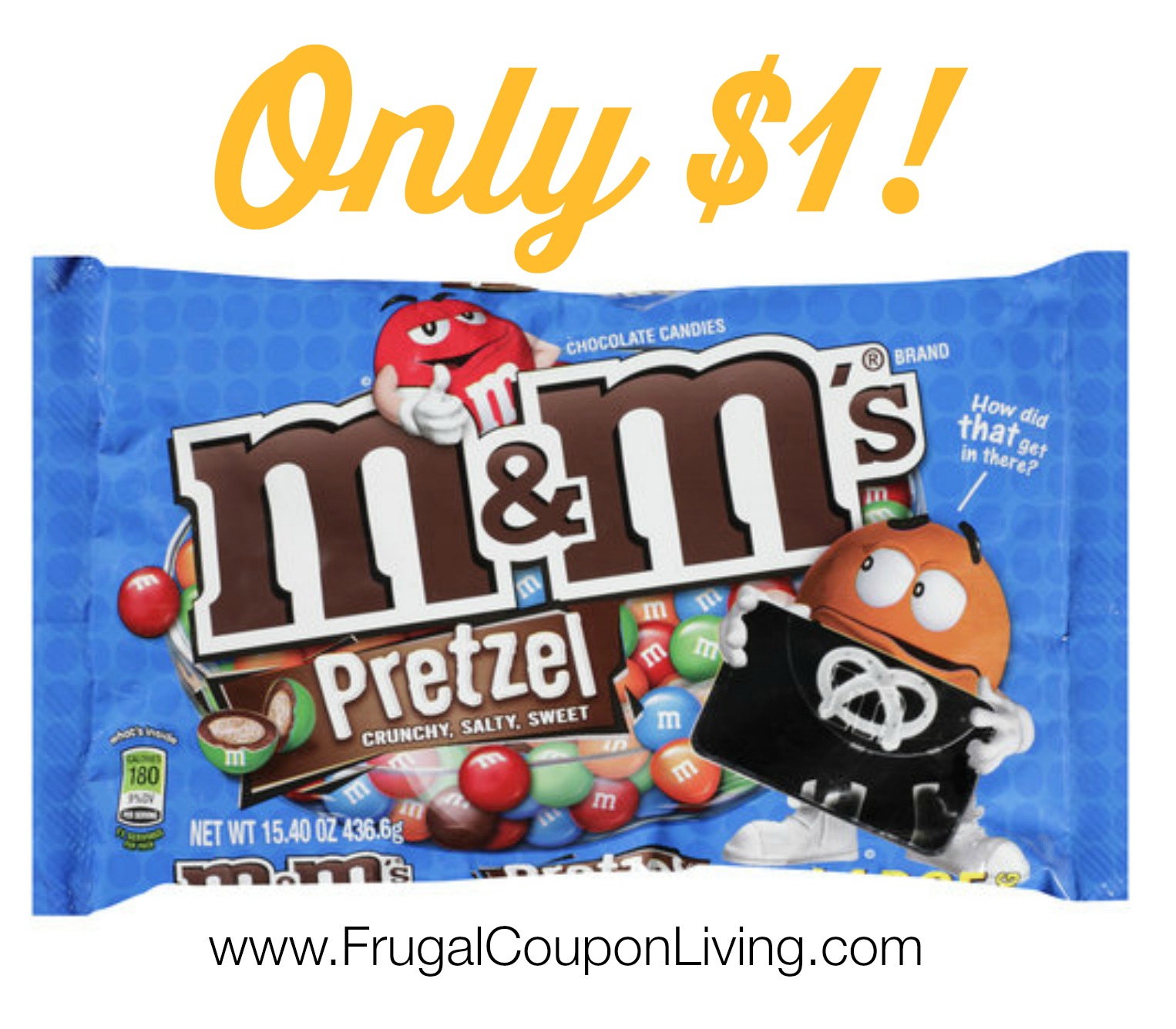 Pretzel M&M's Big Bags Only 1 at CVS & Walgreens