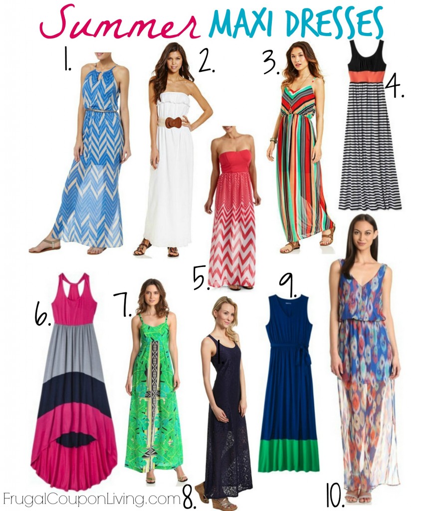 Frugal Fashion Friday | Summer Maxi Dresses Round-Up