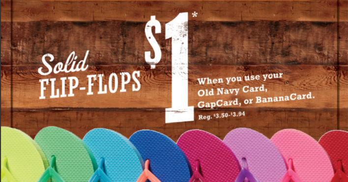 $1 Old Navy Flip Flops 2014 Sale