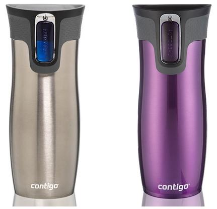 Set of 2 Contigo 16Oz. Autoseal West Loop Stainless Steel Travel Mugs
