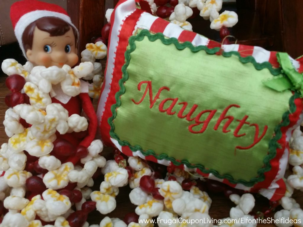 Elf-On-The-Shelf-Ideas-Frugal-Coupon-LIving-Naughty-pillow
