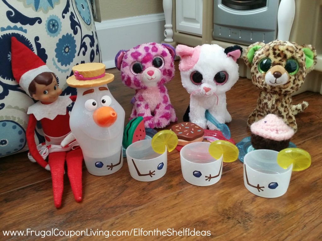 Elf-On-The-Shelf-Ideas-Frugal-Coupon-Living-tea-party-with-olaf