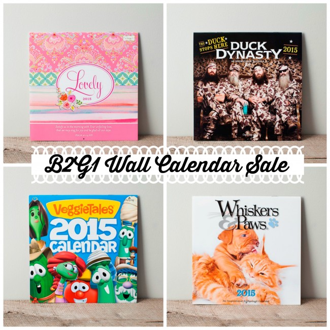 B2G1 2015 Wall Calendars at DaySpring