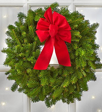 Fresh Evergreen Christmas Wreath