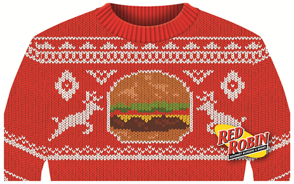 FREE appetizer at Red Robin when you wear an ugly Christmas sweater