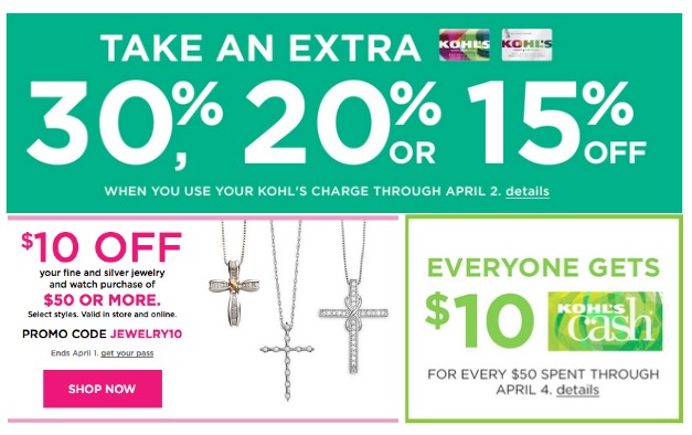 Past Kohl's Coupon Codes