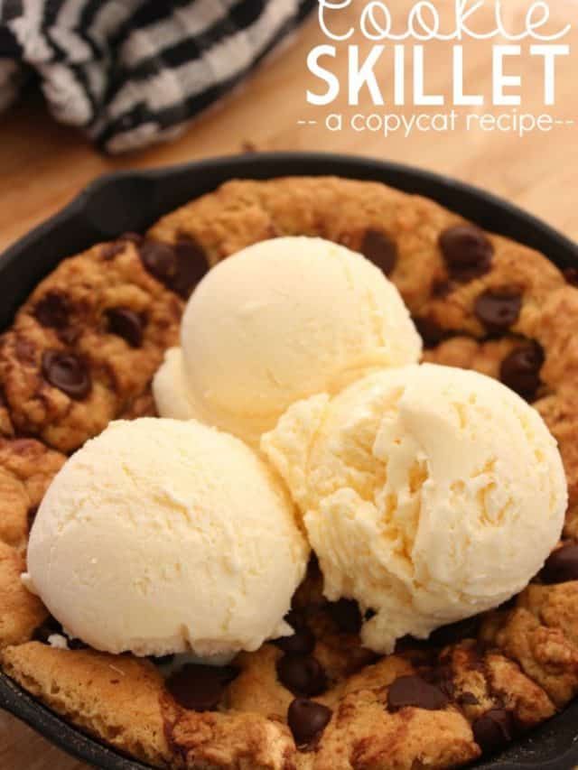 Copycat Chili’s Cookie Skillet – aka Pizookie Story