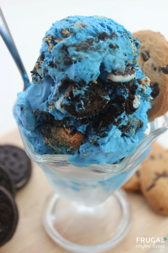 Easy Cookie Monster Ice Cream