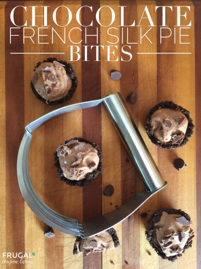 Chocolate French Silk Pie Bites