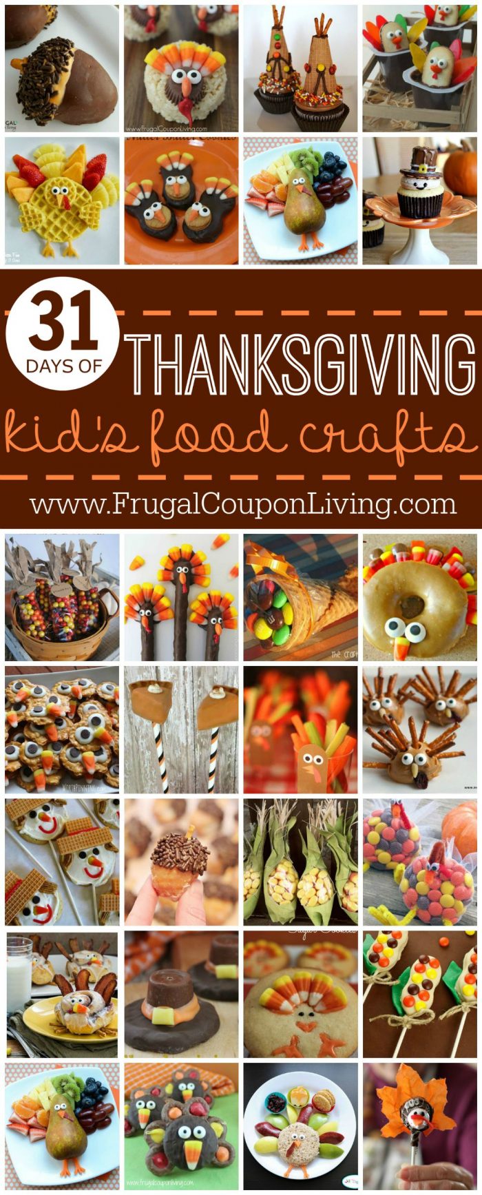 Thanksgiving Kids Food Crafts on Frugal Coupon Living