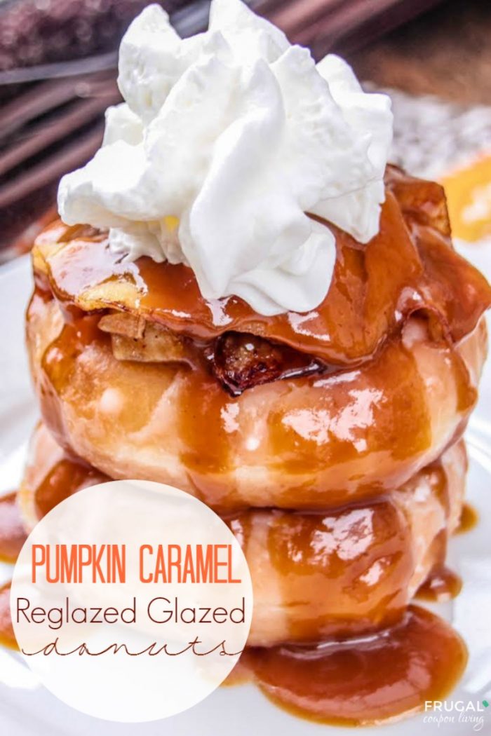 Pumpkin Caramel Reglazed Glazed Donuts Title