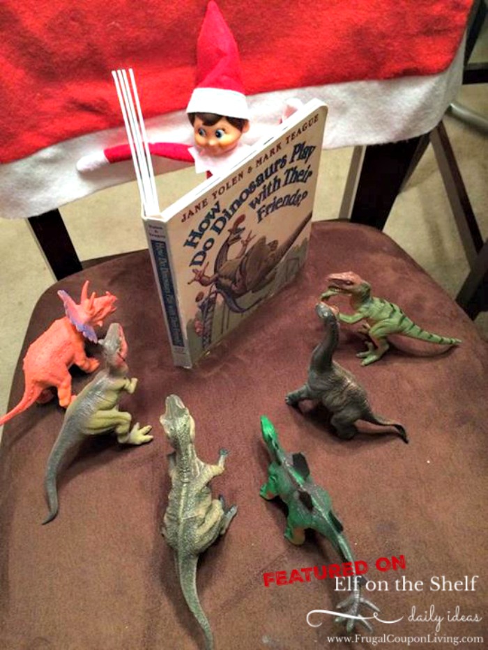 elf-on-the-shelf-ideas-elf-reads-to-dinos-frugal-coupon-living