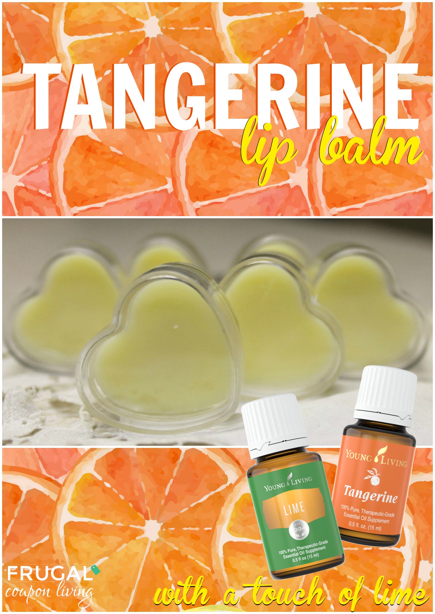 Tangerine Lip Balm with a Touch of Lime!
