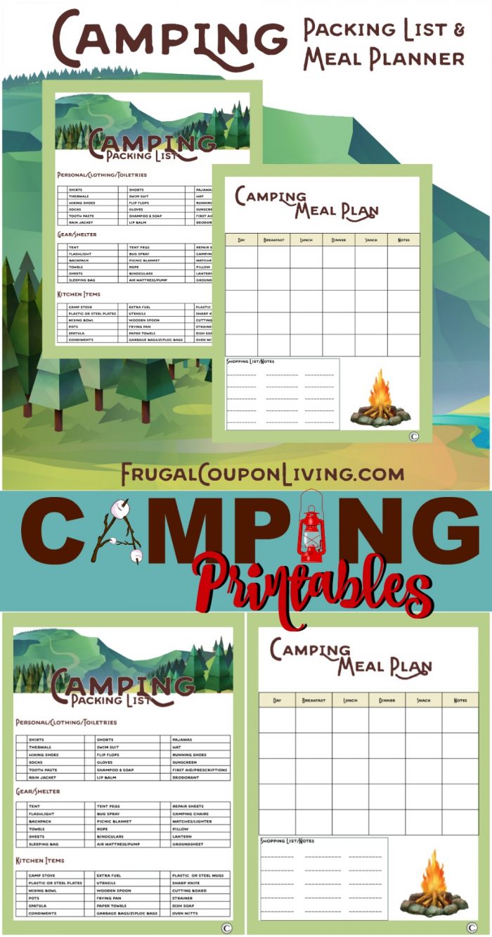 Camping-Printables-Collage-frugal-Coupon-Living
