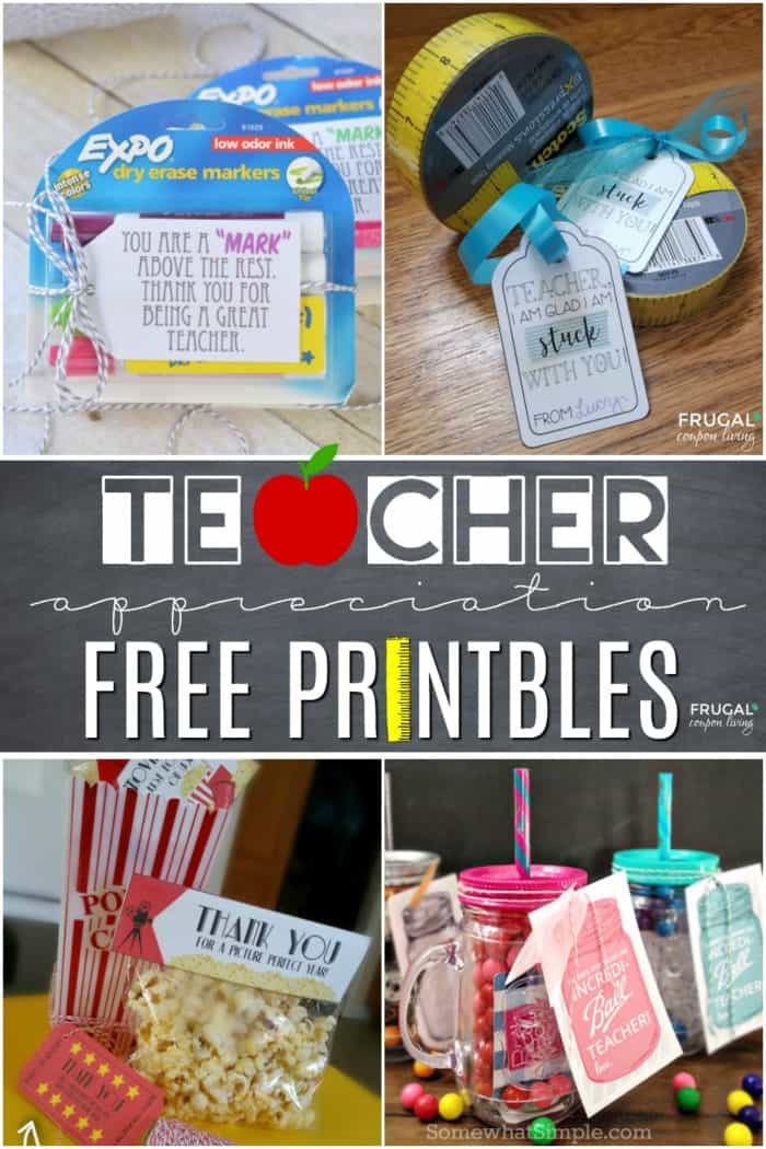 Free Teacher Appreciation Printables