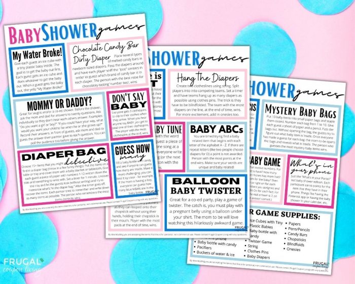 printable baby shower games ideas