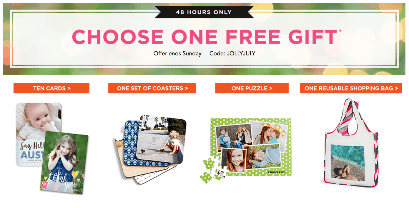 FREE Gift from Shutterfly - Just Pay Shipping!