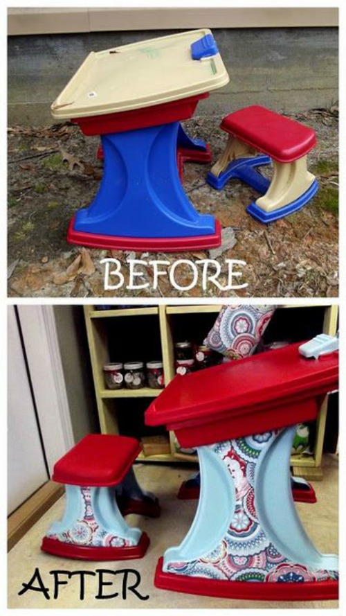 baby desk upcycle