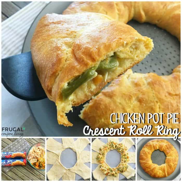 Chicken Pot Pie Crescent Roll Ring