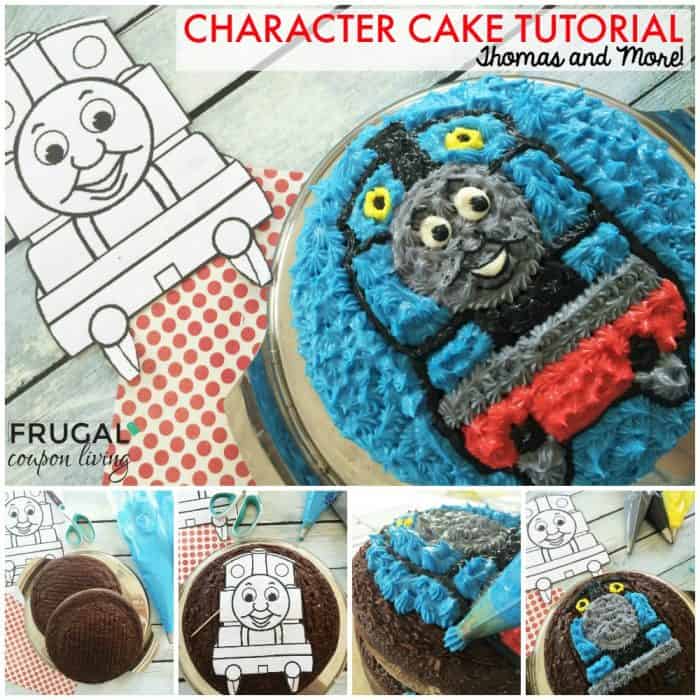Step by Step Character Cake Tutorial - Thomas the Train