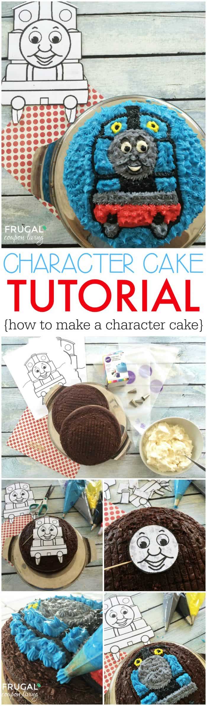 Character Cake Tutorial - Easy Thomas the Train Cake