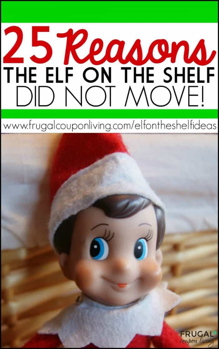 25 Reasons the Elf on the Shelf Did Not Move