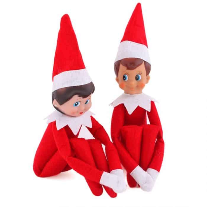 Boy and Girl Elf on the Shelf Dolls